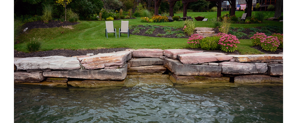 An example of a rock wall